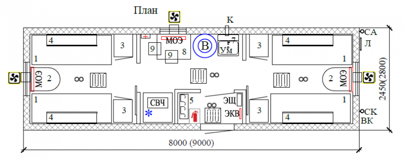 Жилой вагон-дом "ПАТРИОТ" 8001/9001