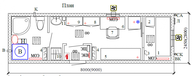 Вагон-дом медпункт Вайгач 8(9)008